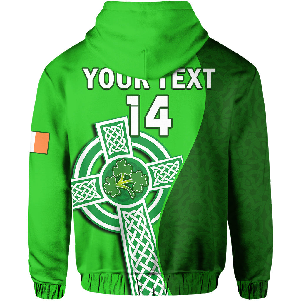 Custom Ireland CrickeHoodie Irish Flag Celtic Cross Sporty Style - Wonder Print Shop