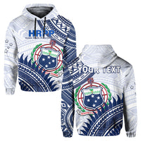 Custom Personalised HRPP Samoa Hoodie Samoan Coat Of Arms Polynesian Pattern - Wonder Print Shop