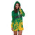 Jamaica Athletics Hoodie Dress Jamaican Flag With African Pattern Sporty Style - Wonder Print Shop