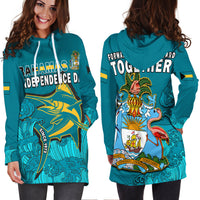 Bahamas Independence Day Hoodie Dress Blue Marlin Since 1973 Style - Wonder Print Shop