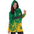 Jamaica Athletics Hoodie Dress Jamaican Flag With African Pattern Sporty Style - Wonder Print Shop