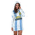 Argentina Football 2022 Hoodie Dress Vamos La Albiceleste - Wonder Print Shop
