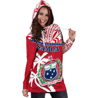Samoa Hoodie Dress Samoan Coat Of Arms With Coconut Pink Style - Wonder Print Shop
