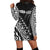 Custom Personalised Fiji Rugby Hoodie Dress Fijian Cibi Dance Tapa Pattern Black - Wonder Print Shop