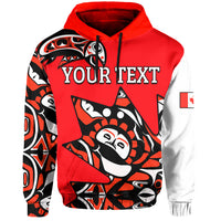 Custom Canada Haida Hoodie Maple Leaf Canadian LT13 - Wonder Print Shop