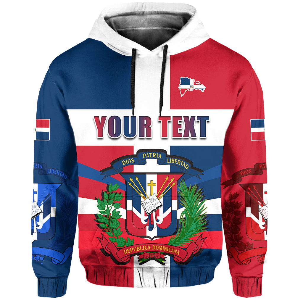 Custom Dominican Republic Hoodie Dominicana Proud Style Flag LT13 - Wonder Print Shop