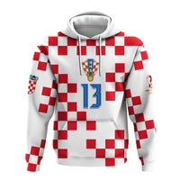 Custom Croatia Football Hoodie World Cup Champions 2022 Hrvatska LT13 - Wonder Print Shop