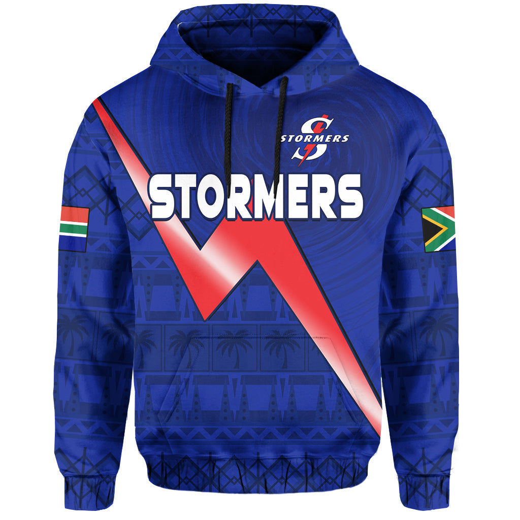 Stormers South Africa Rugby Hoodie We Are The Champions URC African Pattern - Wonder Print Shop