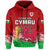 Custom Wales Football Hoodie Come On CYMRU The Red Wall Champions World Cup LT13 - Wonder Print Shop