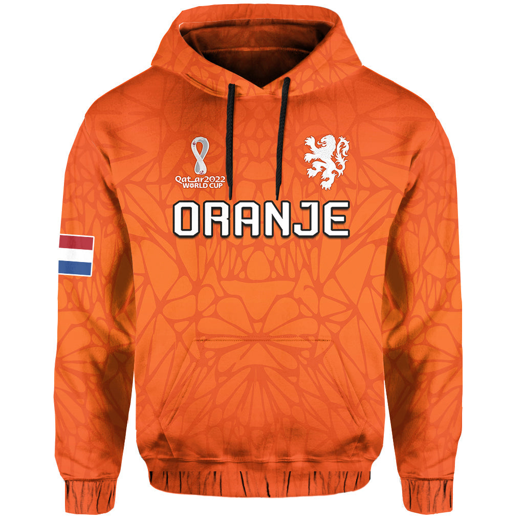 Custom Football Hoodie 2022 Soccer World Cup Oranje Champions LT13 - Wonder Print Shop