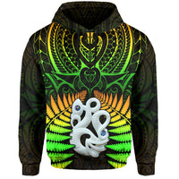 Aotearoa Fern Hoodie New Zealand Hei Tiki Special Style LT13 - Wonder Print Shop