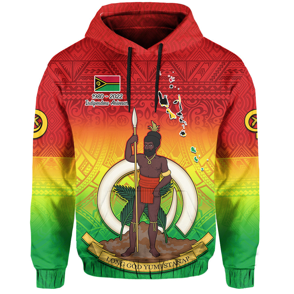 Vanuatu Independence Day Hoodie 42nd Anniversary Yumi Yumi Yumi LT13 - Wonder Print Shop