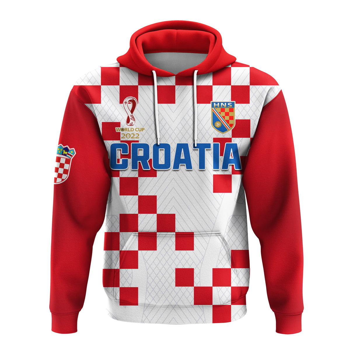 Croatia Football Hoodie Vatreni Hrvatska Champions 2022 World Cup LT13 - Wonder Print Shop