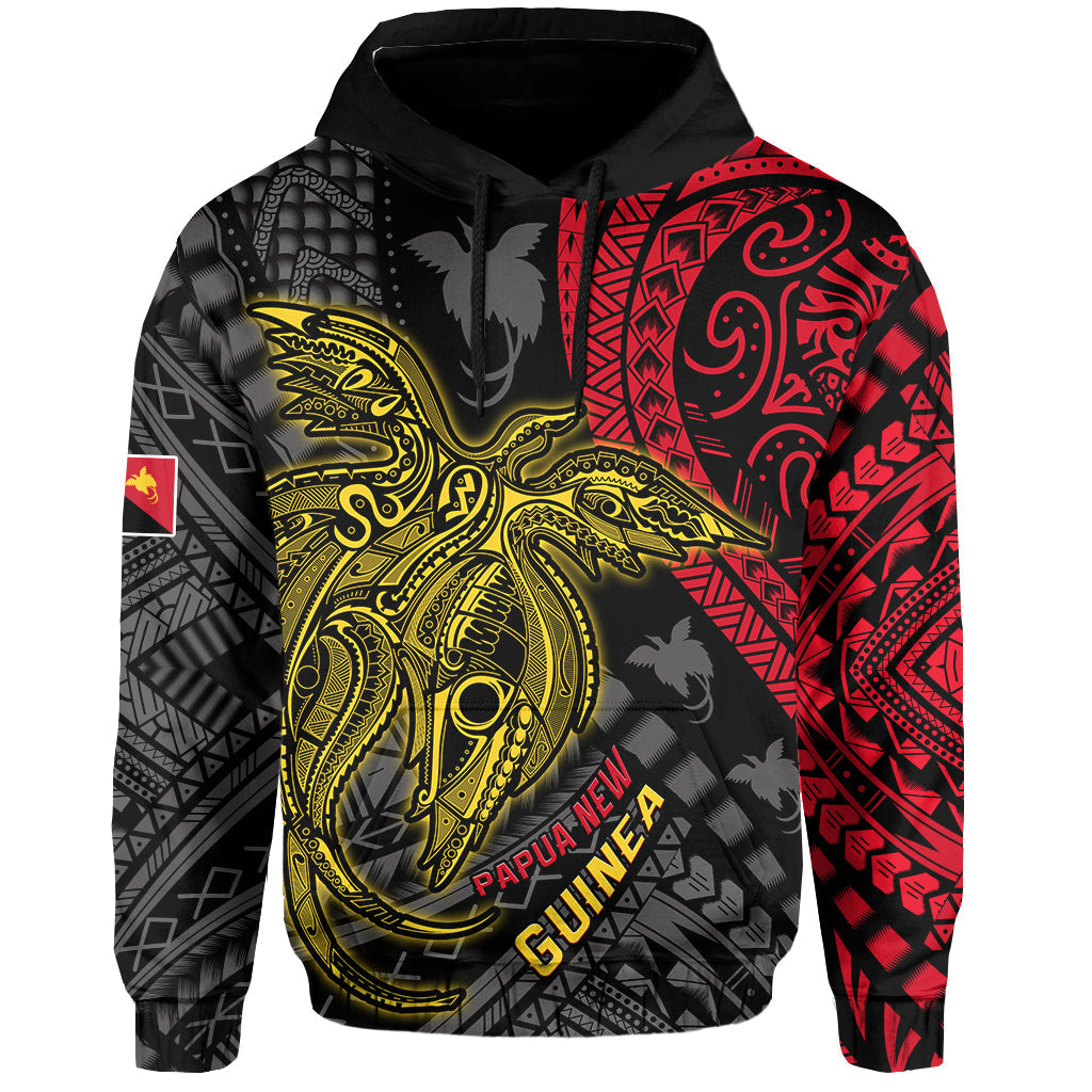 Custom Text and Number Papua New Guinea Hoodie Raggiana Birds Of Paradise Happy 47th Independence Day LT13 - Wonder Print Shop