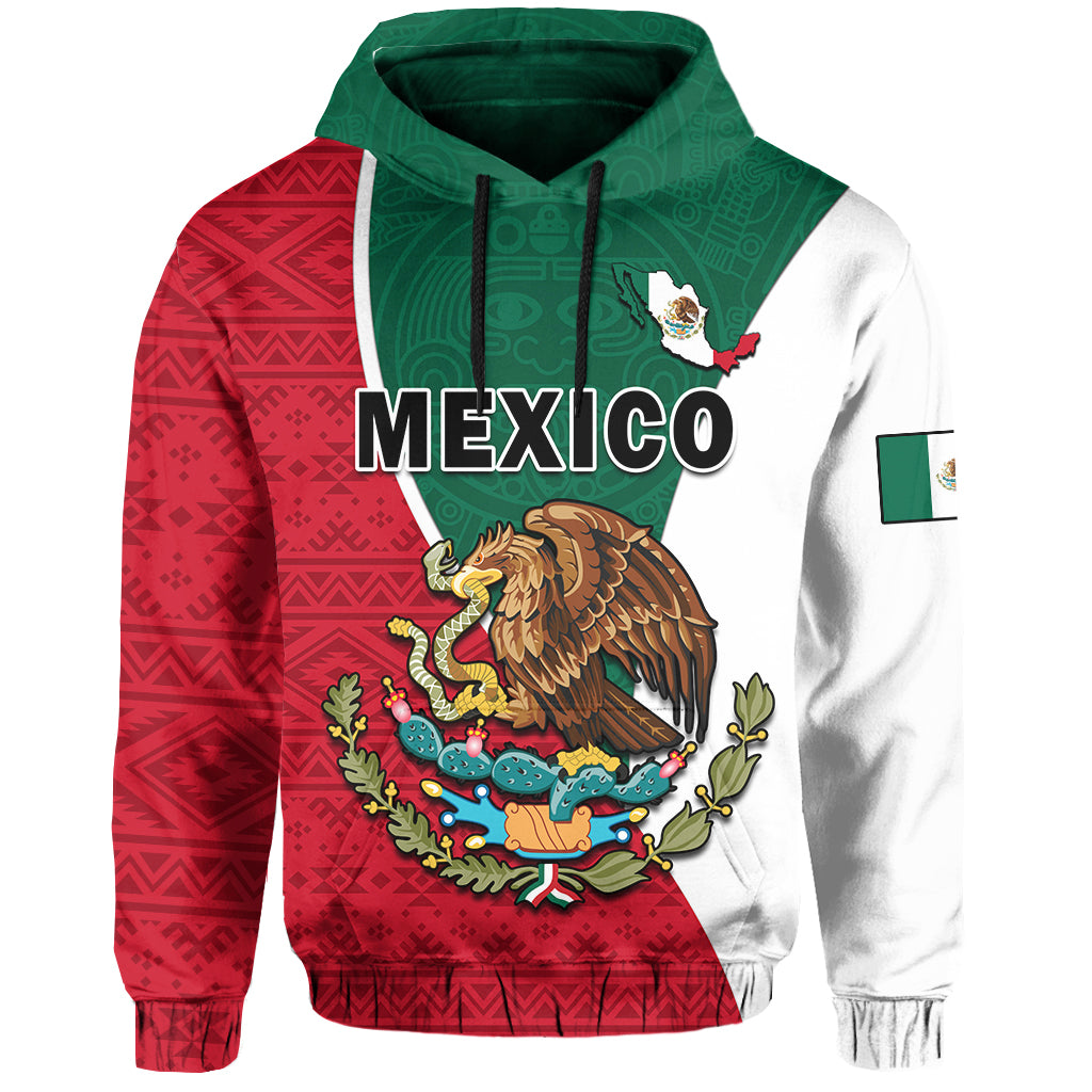 Mexico Hoodie Mexican Aztec Pattern - Wonder Print Shop
