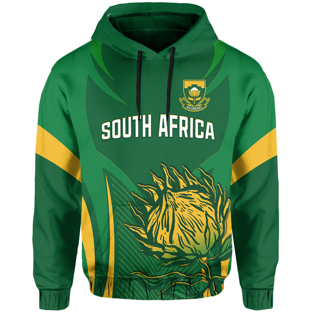 Custom South Africa CrickeHoodie Proteas Champion LT13 - Wonder Print Shop