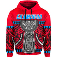 Custom Guam Chamorro Hoodie Latte Stone Red Polynesian Haligi LT13 - Wonder Print Shop