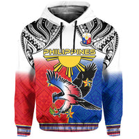 Philippines Hoodie Polynesian Filipino Pattern With Eagle - Wonder Print Shop