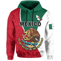 Custom Mexico Hoodie Mexican Aztec Pattern - Wonder Print Shop