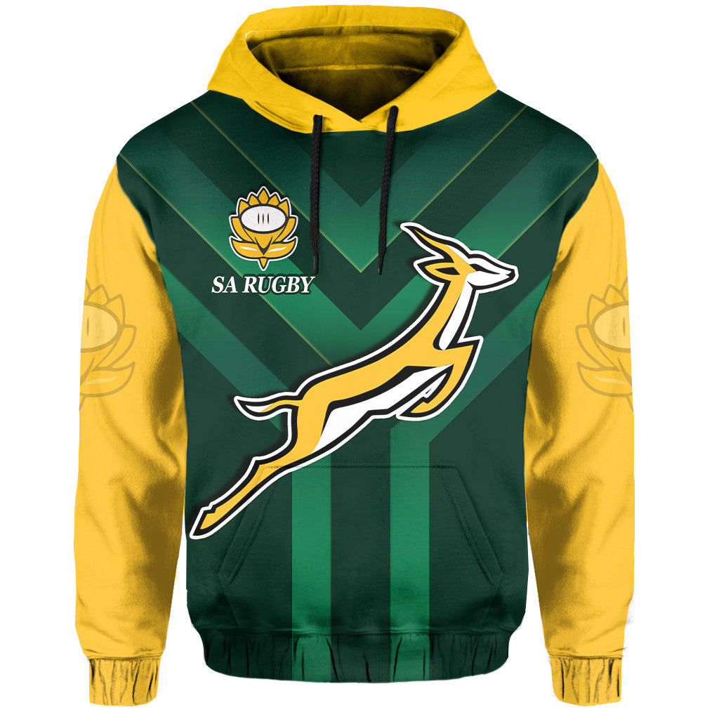 South Africa Rugby Hoodie Springboks King Protea Go Bokke LT13 - Wonder Print Shop