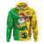 Custom Christmas Brazil Football Hoodie Santa Claus Selecao Champions LT13 - Wonder Print Shop