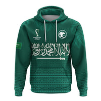 Saudi Arabia Football Hoodie KSA Proud Arabia Pattern Green Original LT13 - Wonder Print Shop