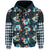 Custom Hawaii Skeleton Surf Hoodie Halloween Hawaiian Tribal LT13 - Wonder Print Shop