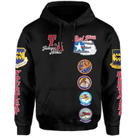 Custom Tuskegee Airmen Hoodie Red Tail Angels American Heros - Wonder Print Shop