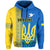 Custom Ukraine Unity Day Hoodie Folk Ukrainian Coat Of Arms - Wonder Print Shop