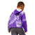 Custom Text and Number Fiji Rugby Sevens Hoodie KID Fijian 7s Tapa Polynesian Purple LT13 - Wonder Print Shop