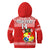 Custom Text And Number Tonga Rugby Hoodie KID Mate Maa Tonga Pacific Ngatu White - Wonder Print Shop
