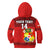 Custom Text And Number Tonga Rugby Hoodie KID Mate Maa Tonga Pacific Ngatu Black - Wonder Print Shop