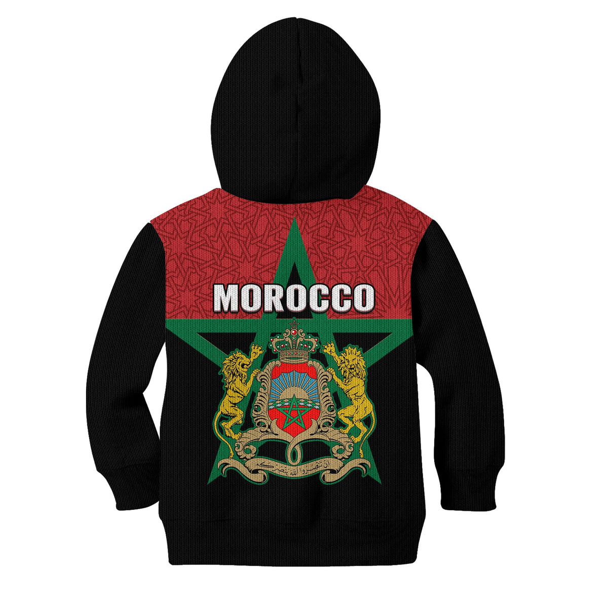 Morocco Western Sahara Hoodie KID Map Black Moroccan Is Always In My Heart - Wonder Print Shop