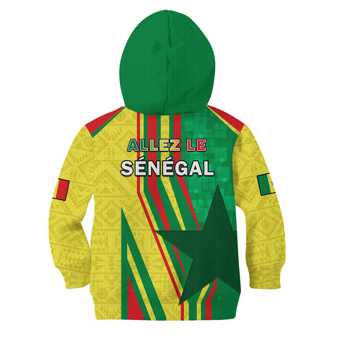 Senegal Football Hoodie KID Allez Les Lions Sporty Style - Wonder Print Shop