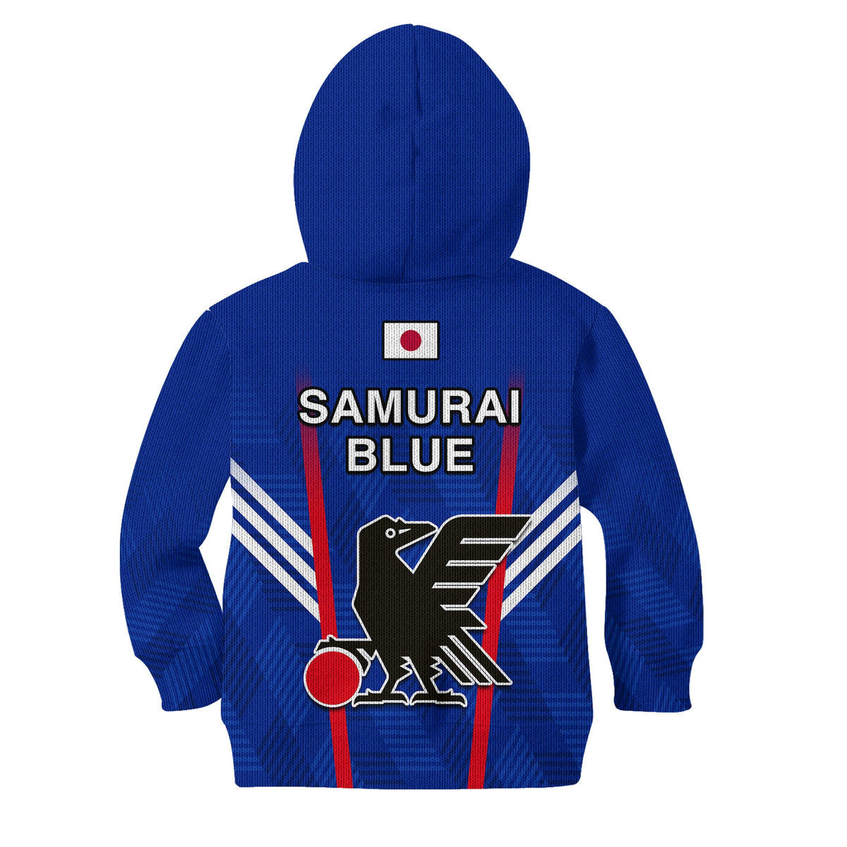 Japan Football Hoodie KID Samurai Blue World Cup 2022 - Wonder Print Shop