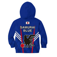 Japan Football Hoodie KID Samurai Blue World Cup 2022 - Wonder Print Shop
