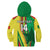 (Custom Text And Number) Senegal Football Hoodie KID Allez Les Lions Sporty Style - Wonder Print Shop