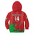 (Custom Text And Number) Wales Football Hoodie KID World Cup 2022 Come On Cymru Yma O Hyd - Wonder Print Shop