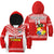 Custom Text And Number Tonga Rugby Hoodie KID Mate Maa Tonga Pacific Ngatu White - Wonder Print Shop