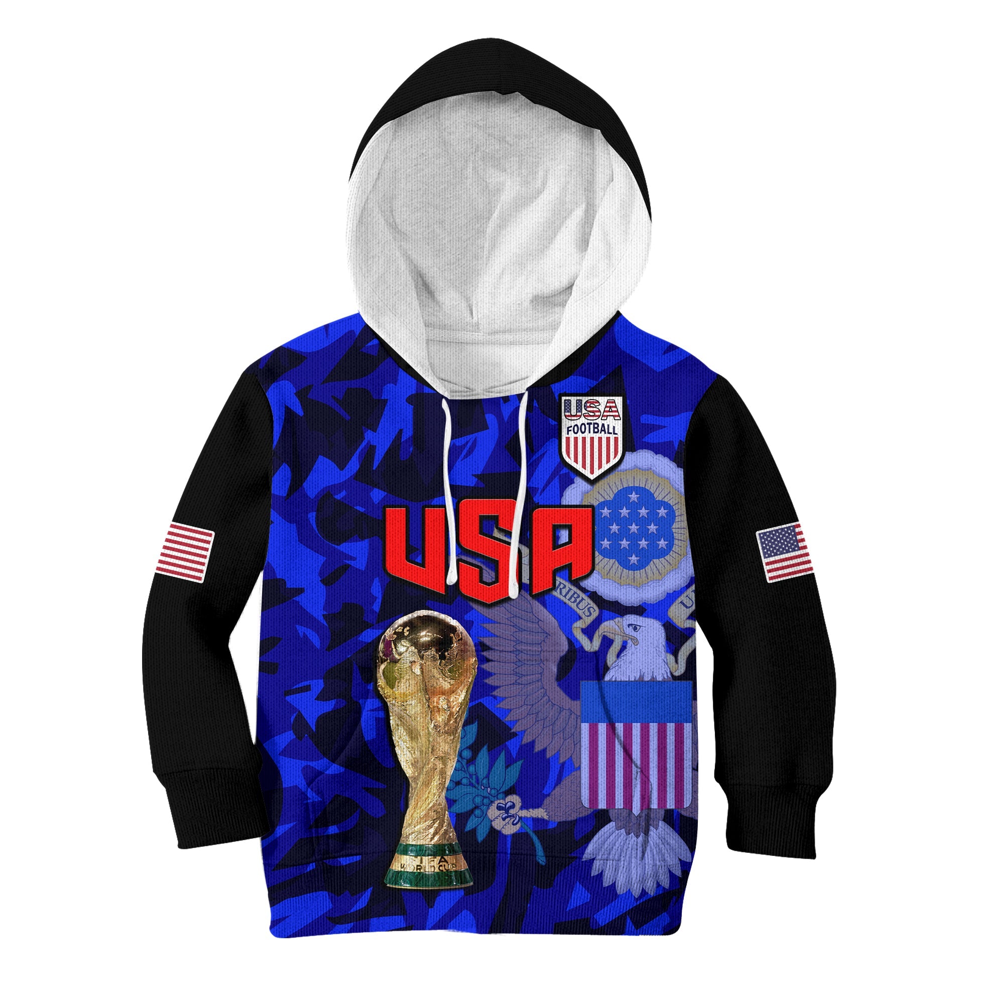 USA Football Hoodie KID The Yanks Champions WC 2022 - Wonder Print Shop