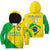 (Custom Text And Number) Brazil Football Hoodie KID Brasil Map Come On Canarinho Sporty Style - Wonder Print Shop