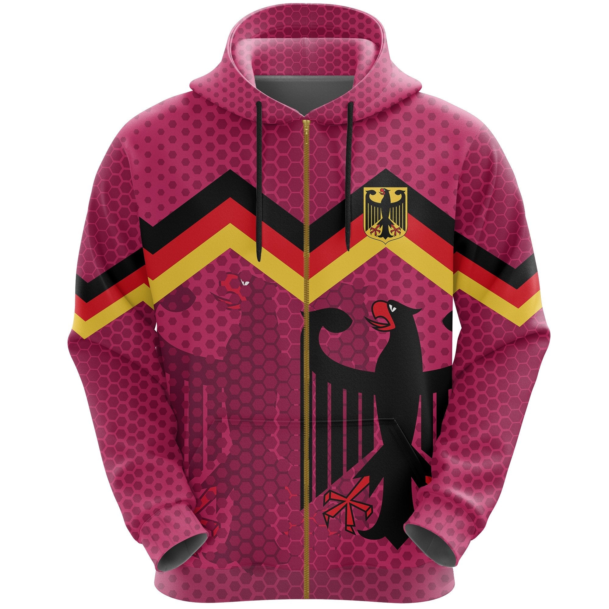 germany-coat-of-arms-zip-hoodie-pink