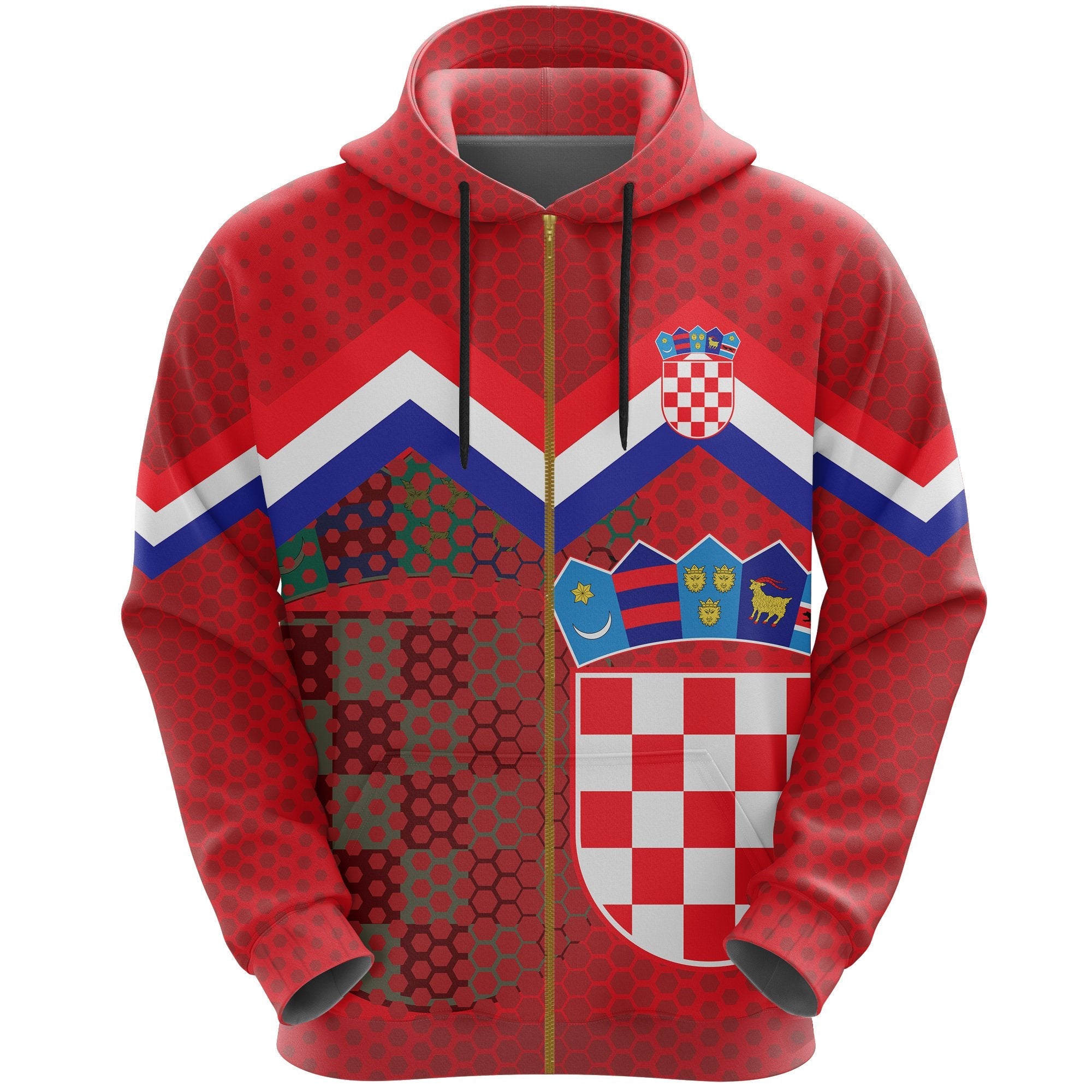 croatia-coat-of-arms-zip-hoodie-orange