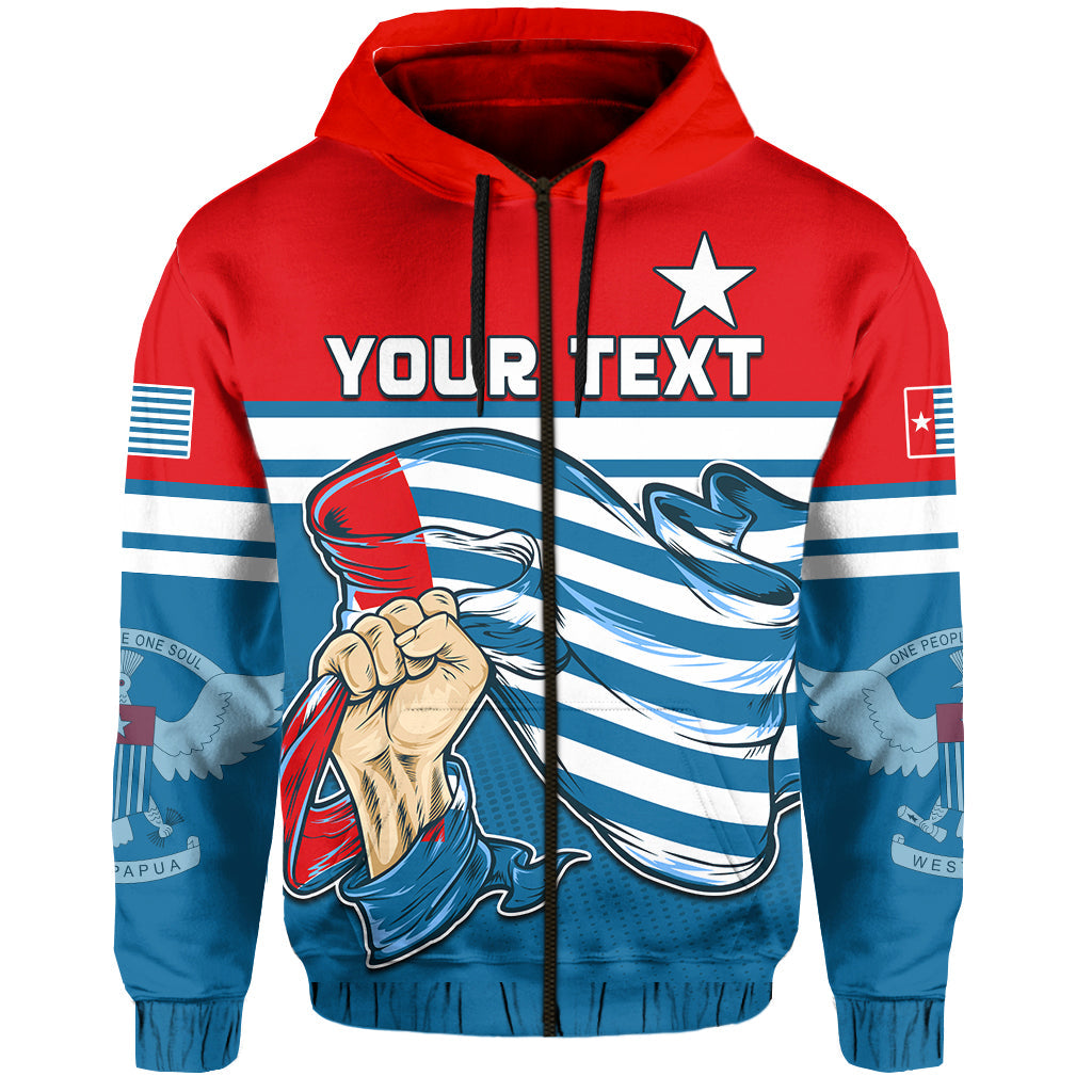 Custom Football Hoodie One People One Soul Strong West Papuan LT13 - Wonder Print Shop
