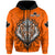 Custom Canada Maple Leaf Hoodie Orange Haida Wolf LT13 - Wonder Print Shop