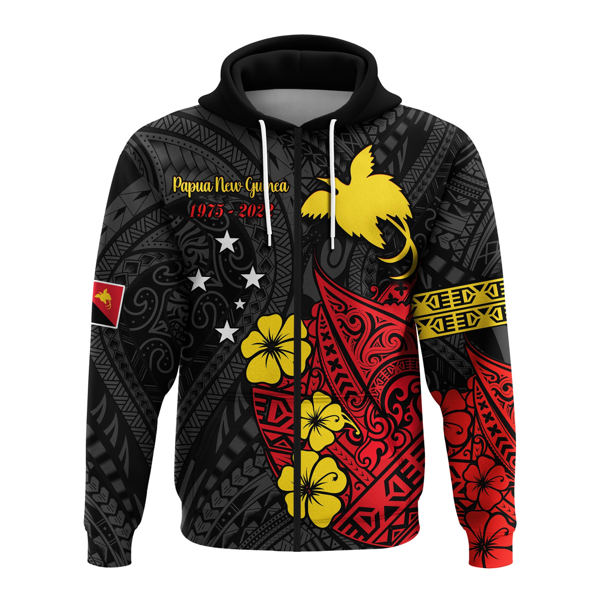 Papua New Guinea Anniversary Hoodie 47th Independence Day Since 1975 LT13 - Wonder Print Shop