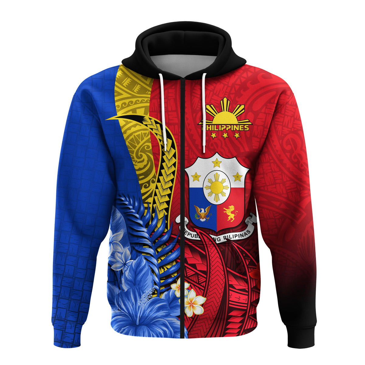 Custom Philippines Sampaguita Hoodie Special Polynesian Sun Filipino LT13 - Wonder Print Shop