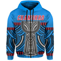 Guam Chamorro Hoodie Latte Stone Blue Polynesian Haligi LT13 - Wonder Print Shop