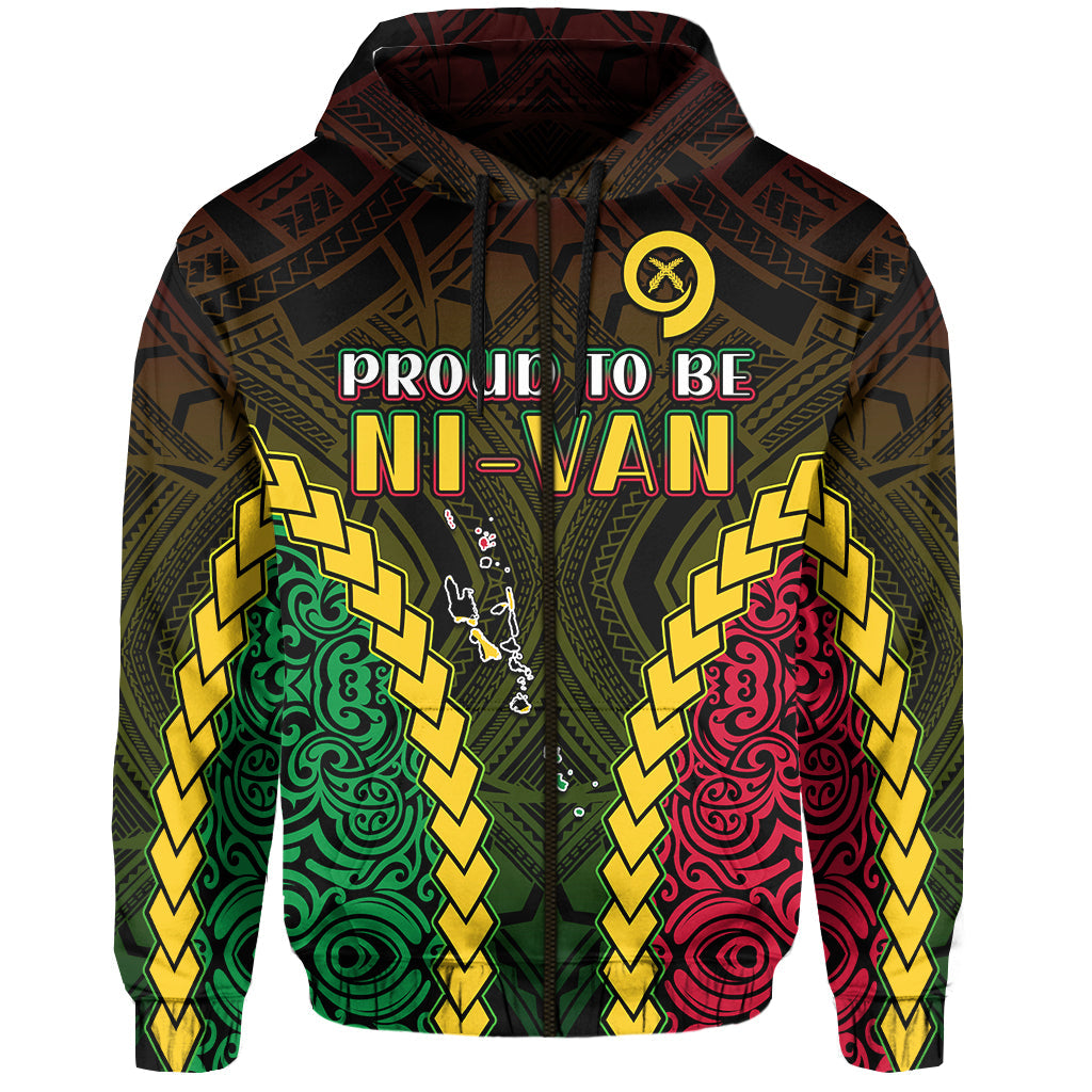 Vanuatu Indigenous Hoodie Proud To Be Ni Vanuatu Polynesian Pattern LT13 - Wonder Print Shop