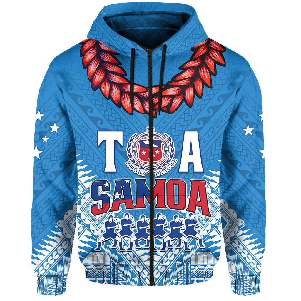 Custom Toa Samoa Rugby Hoodie Manu Siva Tau Style Ulafala LT13 - Wonder Print Shop